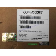 原裝真品 CommScope - 1427071-2 | CS30CM WHT C6 4/24 U/UTP  網絡線 六類 CAT6 (Cat.6) 305米 專業首選